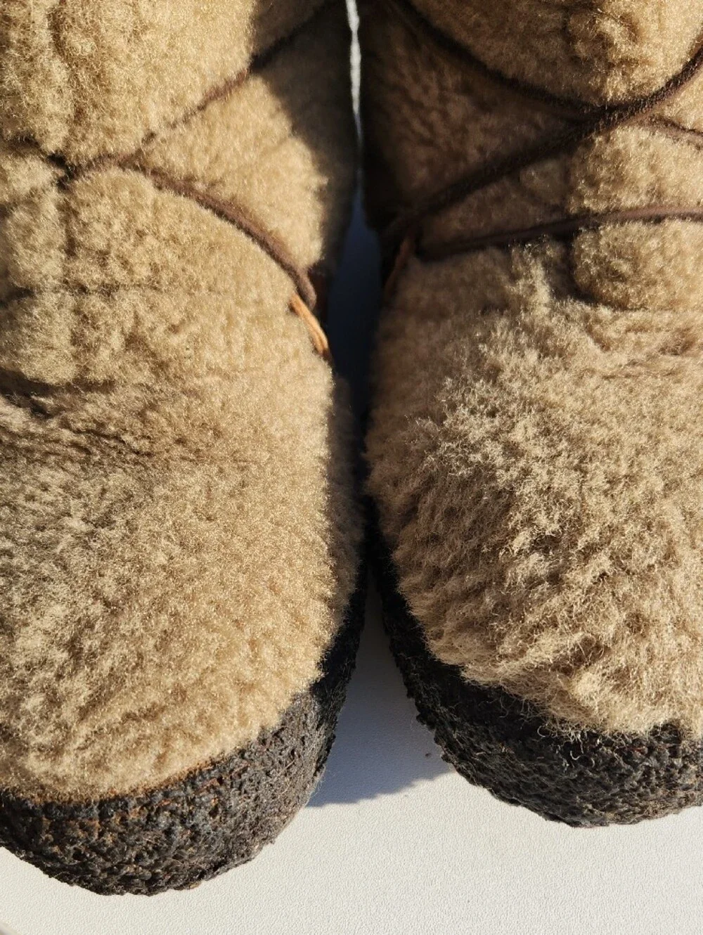 Free People Tan Shearling Winter Boots EU 40 MADE IN ITALY